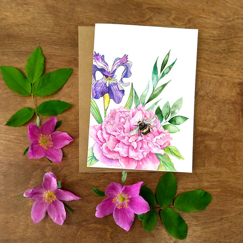 Card - Peony