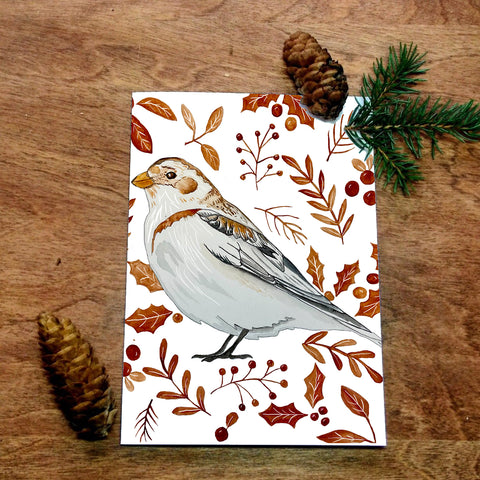 Card - Snow Bunting