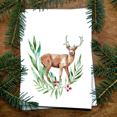 Christmas Card -Deer Christmas