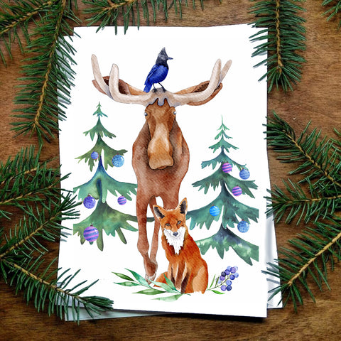 Christmas Card - Blue Christmas