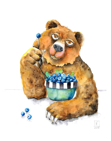 Print - Blueberry Bear