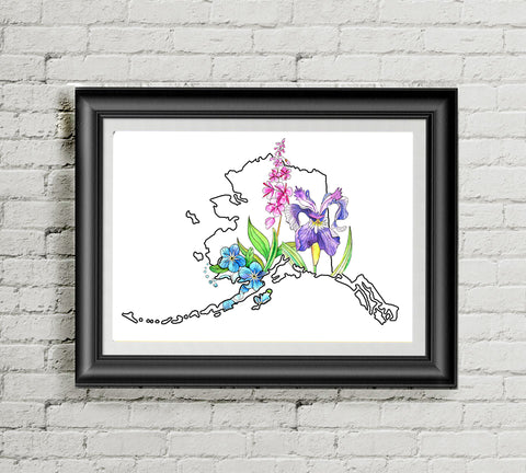 Alaska Wildflowers - Art Print