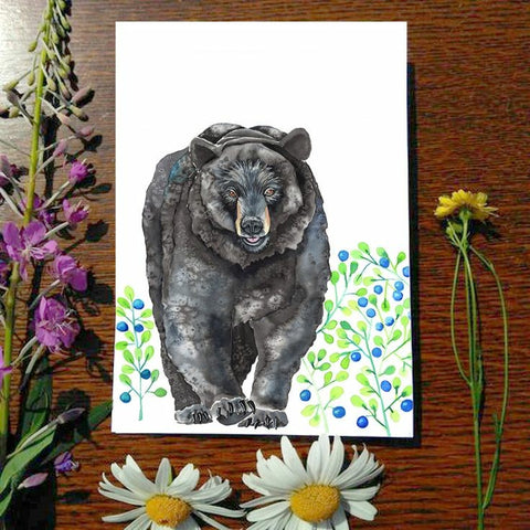 Card - Black Bear Afternoon Stroll