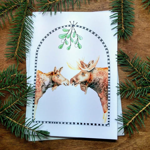 Christmas Card - Mooseltoe