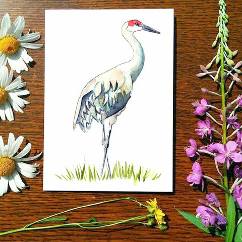 Card - Sandhill crane