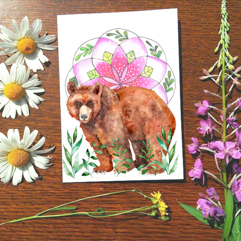 Card - Kaleidoscope Bear