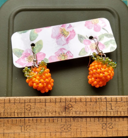 Salmonberry Earrings - Jewelry