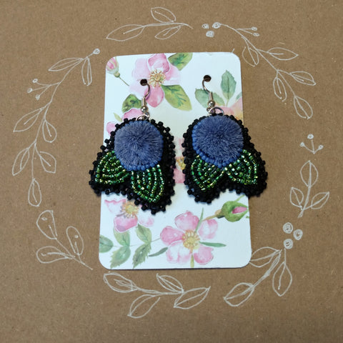 Blueberry Earrings - Caribou Tufted - Jewelry
