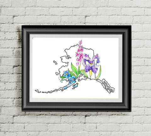 Alaska Wildflowers - Art Print