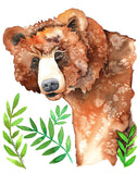 Bear in the Bushes - Art Print