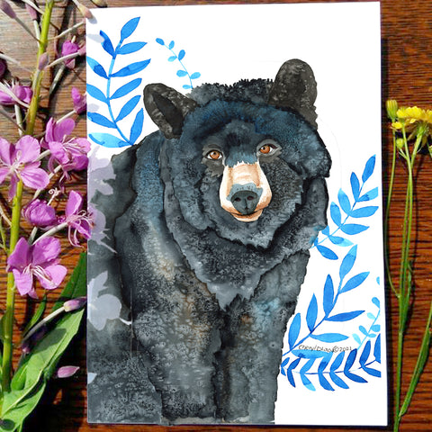 Black Bear - Greeting Card