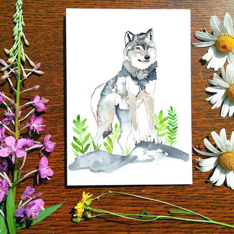 Wolf - Greeting Card