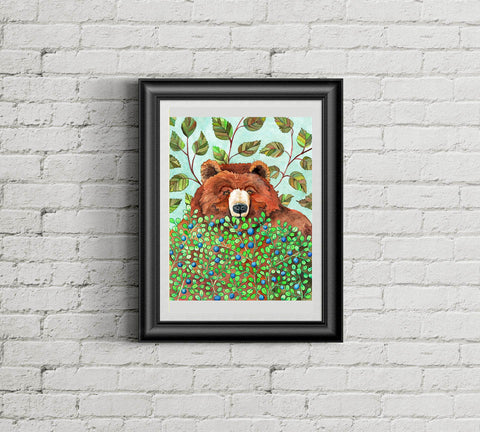 Autumn Bear - Art Print