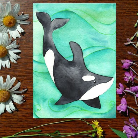 Orca - Greeting Card