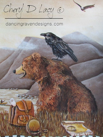 Bear and Raven - Limited Edition Print
