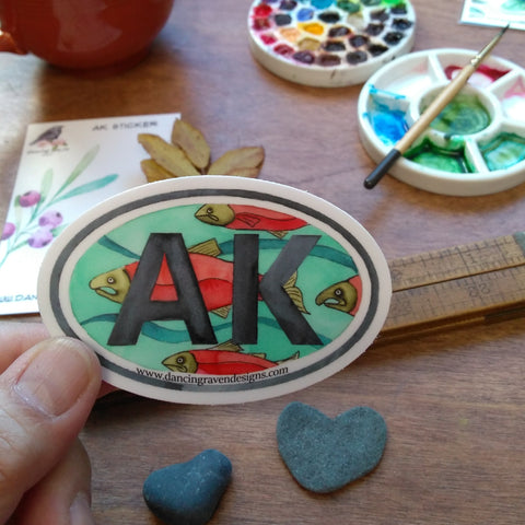 Sticker - AK Salmon