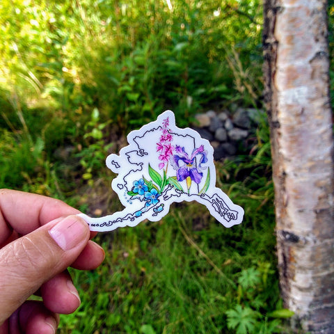 Alaska Wildflowers - Sticker