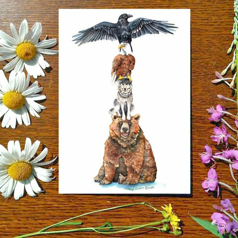 Totem - Greeting Card